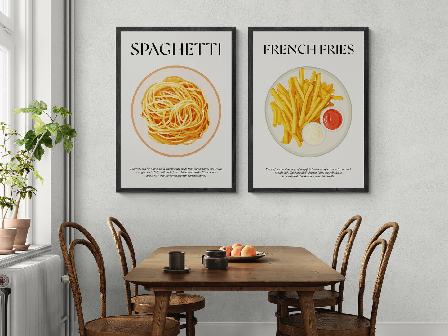 Pasta Poster (Italian Kitchen Wall Art) Poster For Kitchen For Cafe Print And Foodie Gift