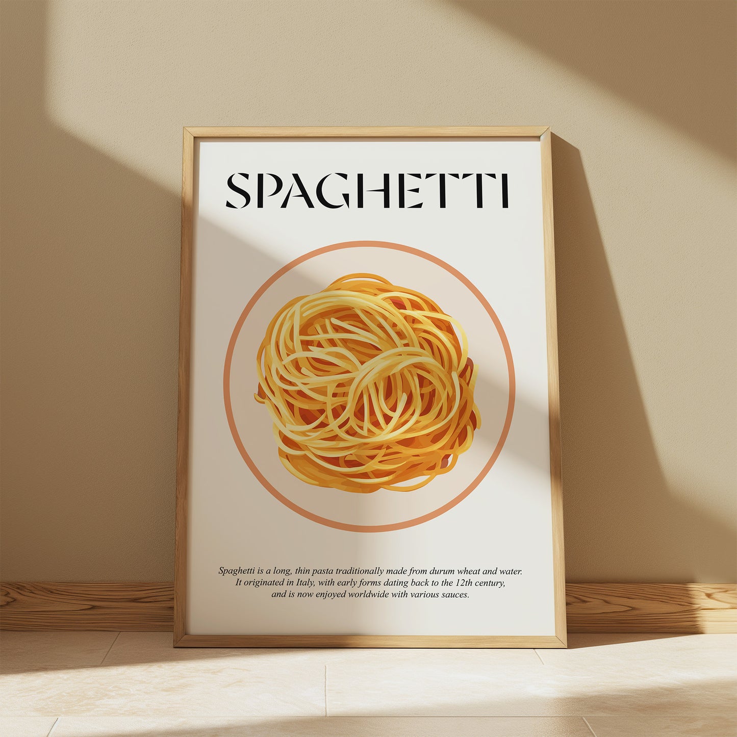 Pasta Art (Italian Food Art Prints) Kitchen Prints Wall Art For Bar Wall Art Print And Gift For Kitchen
