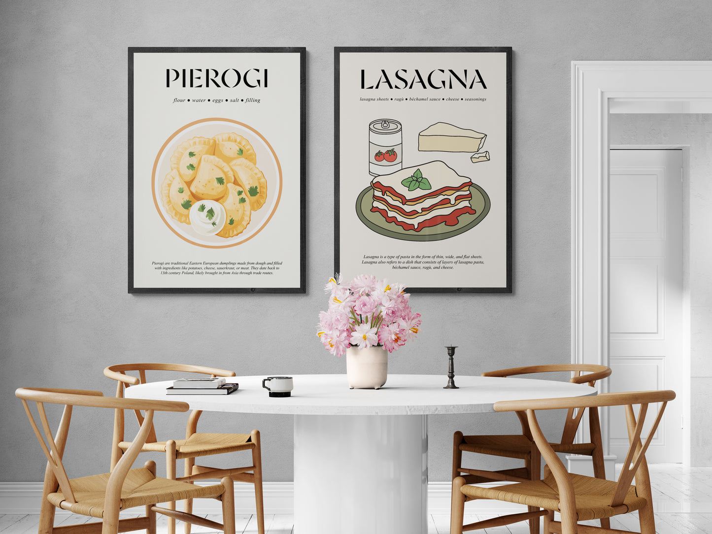 Dumpling (Food Wall Art) Kitchen Poster Print For Cafe Art And Gift For Kitchen