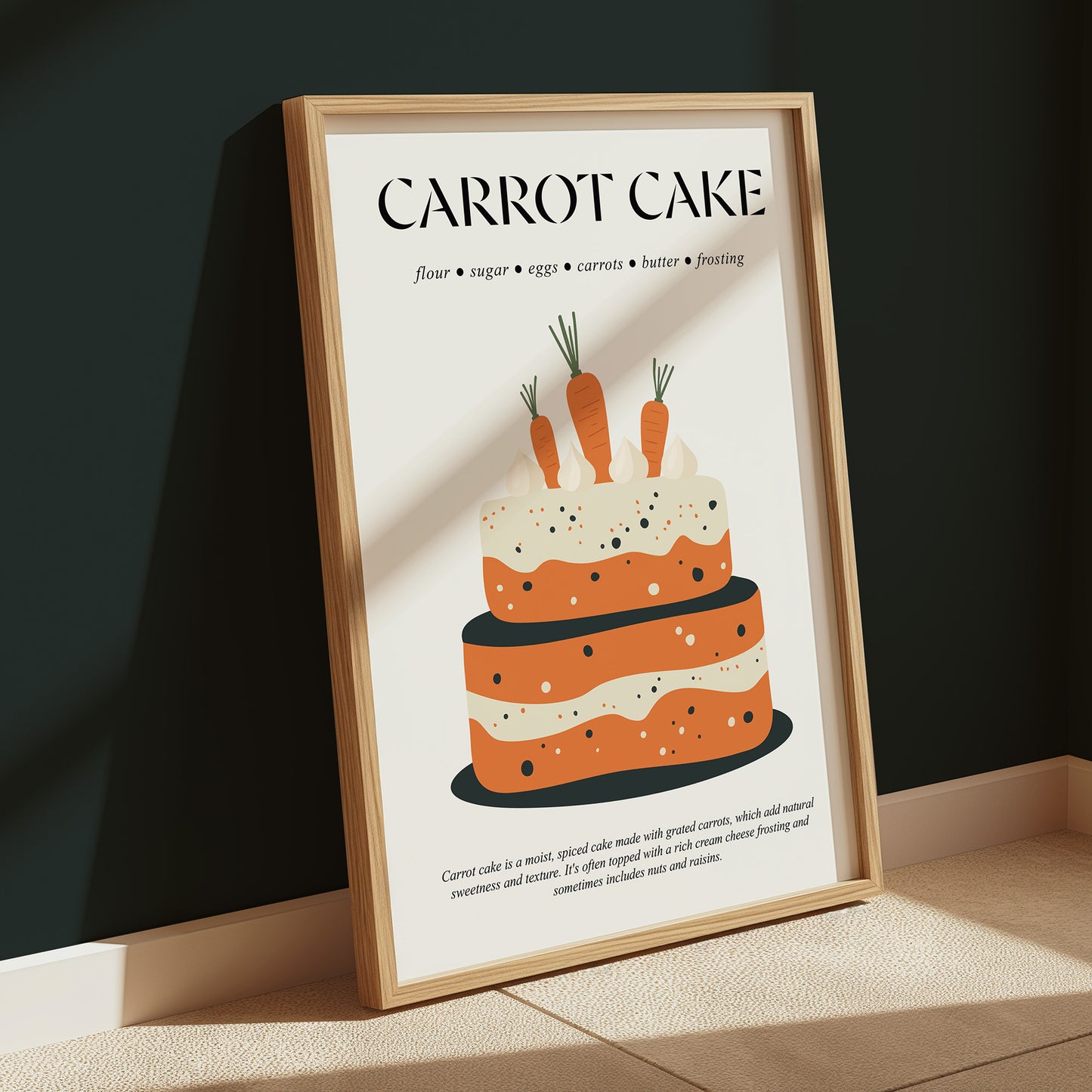 Cake Art (Pastries Art) Wall Art For Kitchen For Bakery Wall Decor And Gift For Kitchen