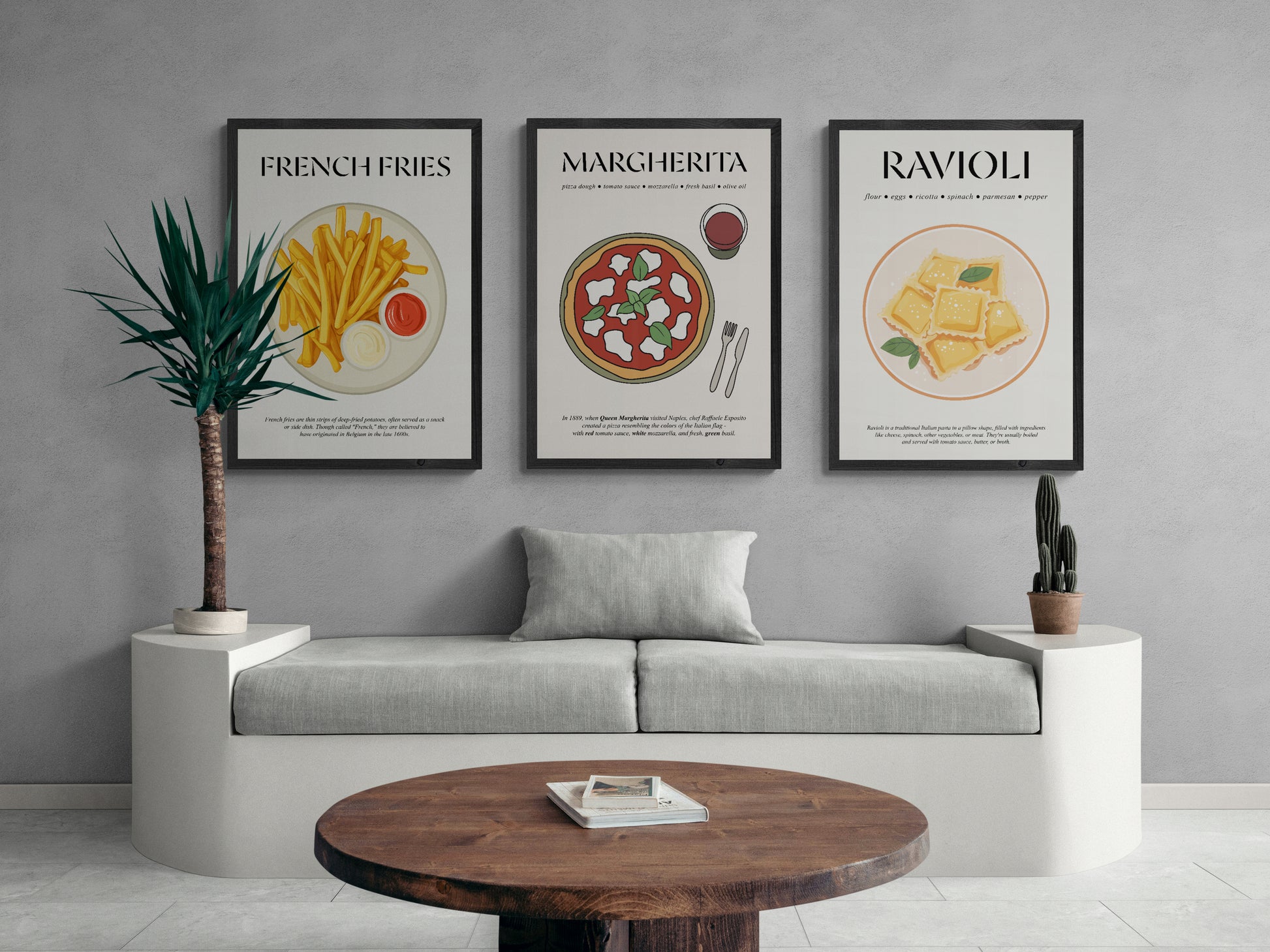 French Fries Poster (Foodie Wall Decor) Wall Art For Kitchen For Bar Prints Wall Art And Food Lover Gift