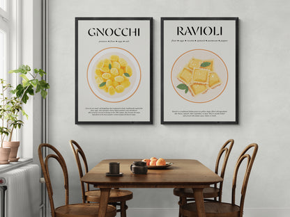Gnocchi Lover Gift (Italian Kitchen Print) Kitchen Art For Bakery Wall Decor And Foodie Gift