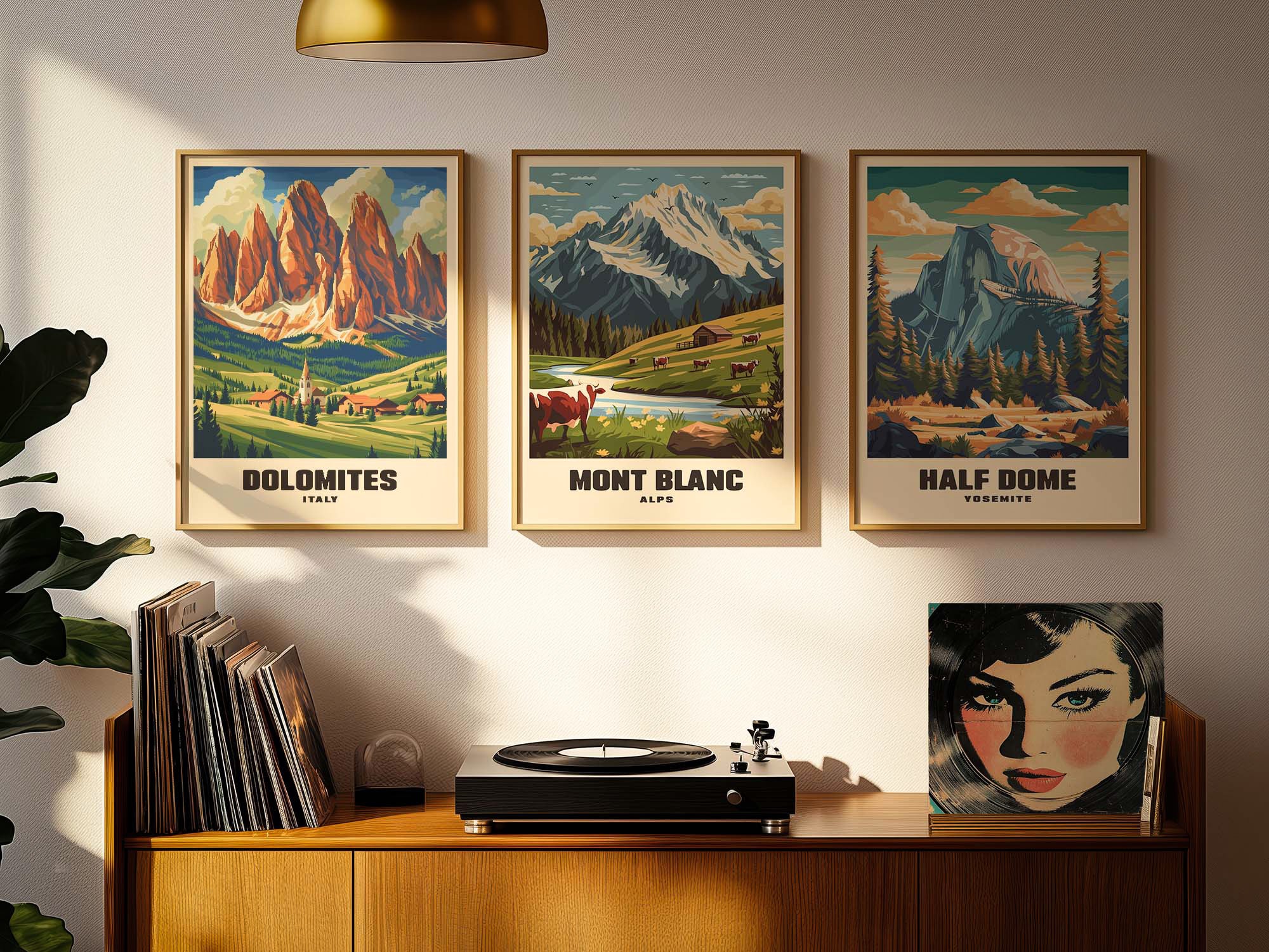 Vintage retro mountain posters featured image