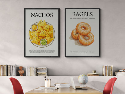 Mexican Cafe Art (Foodie Poster) Cooking Wall Art For Bar Wall Decor And Gift For Kitchen