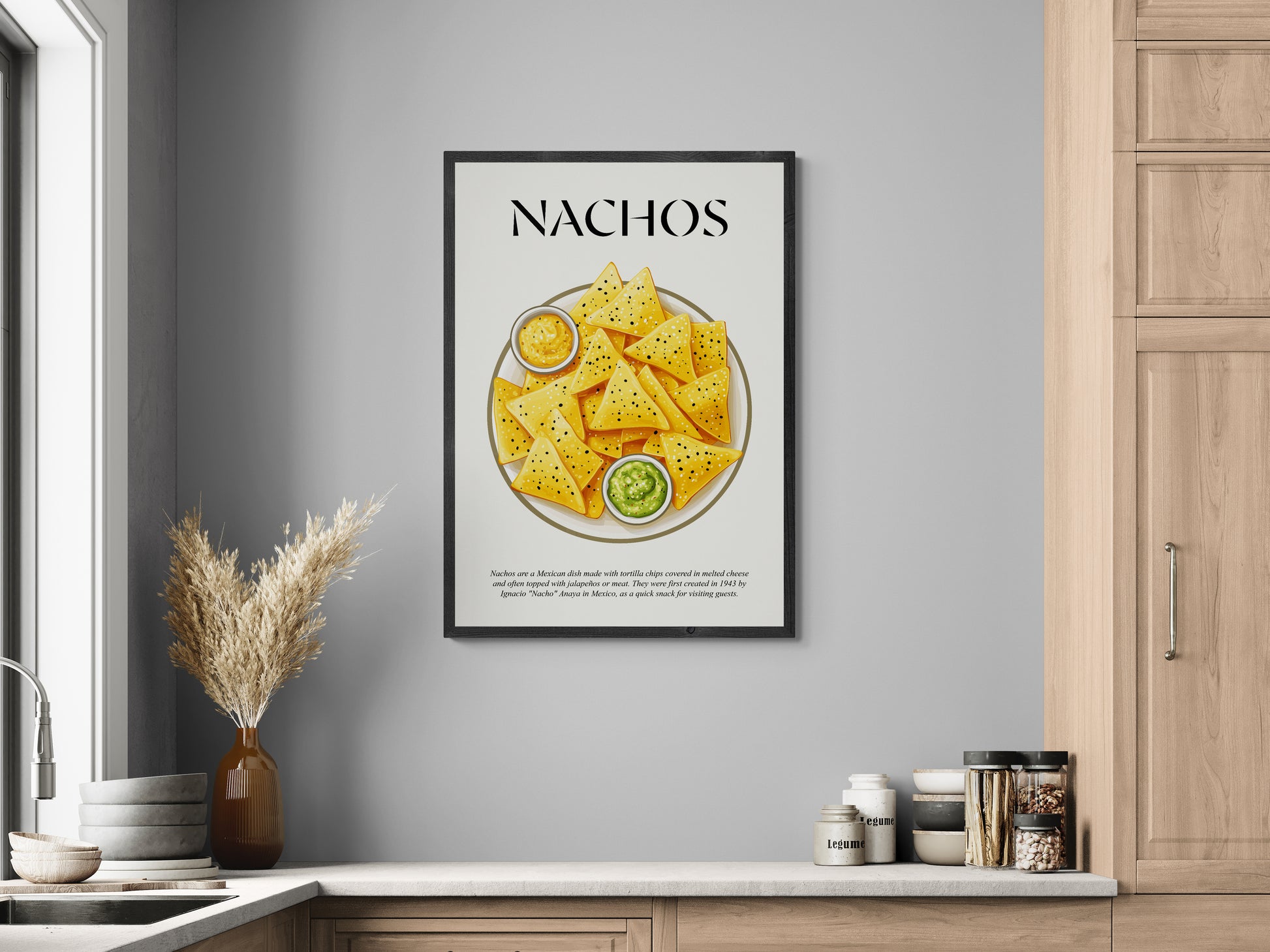 Mexican Wall Art (Snack Print) Kitchen Wall Art Decor For Bar Wall Decoration And Gift For Foodies