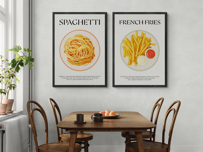 Pasta Poster (Italian Kitchen Wall Art) Poster For Kitchen For Cafe Print And Foodie Gift