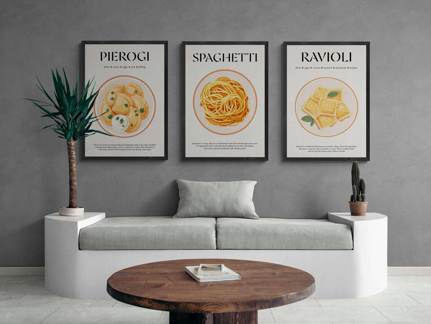 Pierogies (Foodie Poster) Cooking Art For Bar Decor And Housewarming Gift First Home